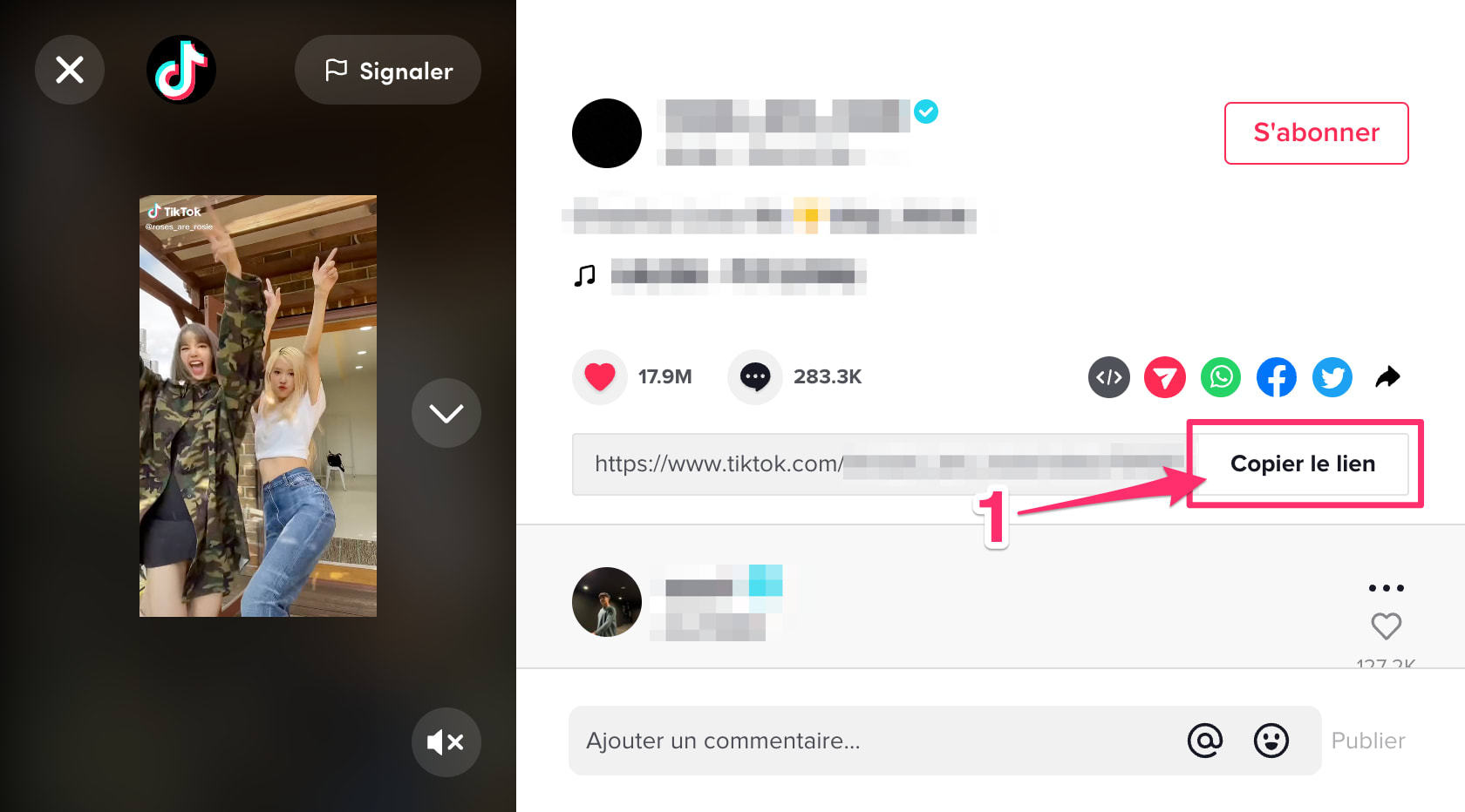 Comment télécharger une vidéo TikTok sans filigrane? desktop step 1, 2