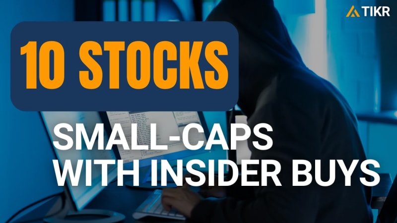 10 empresas de pequeno porte subvalorizadas que os insiders estão comprando