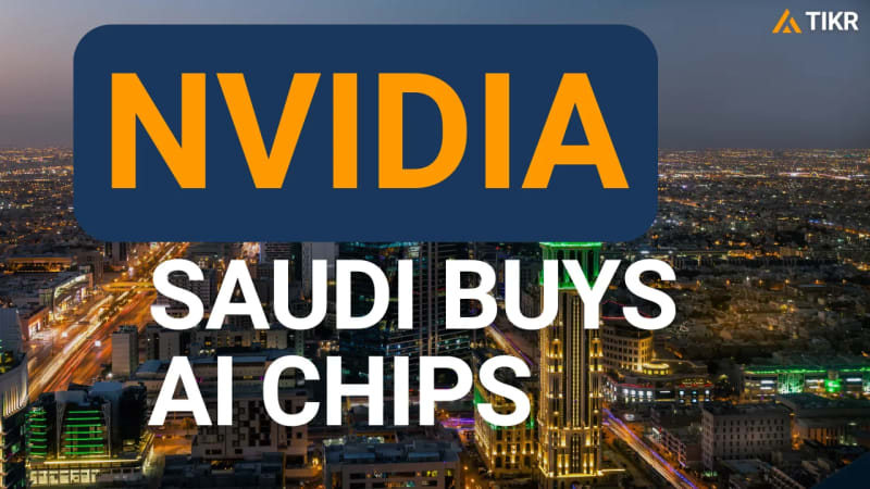 As ações da Nvidia (NVDA) subiram mais de 5% com suas vendas de chips para a Arábia Saudita