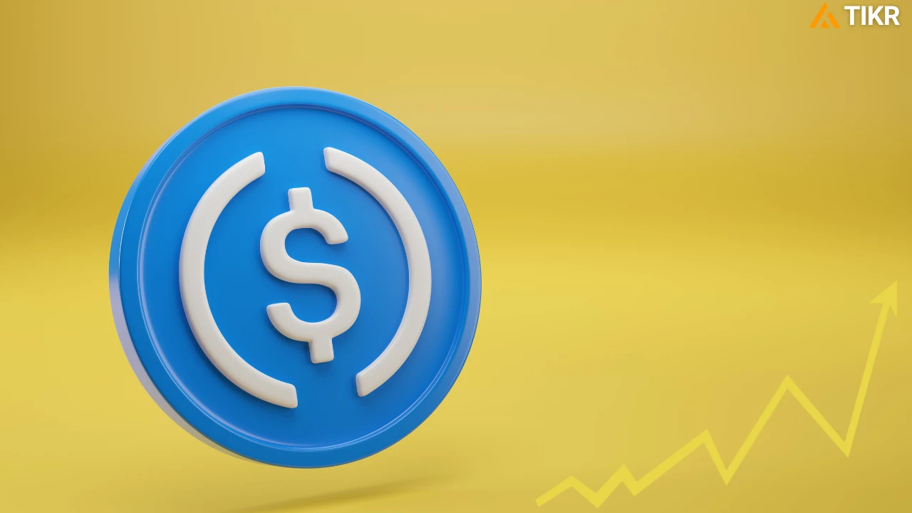 Circle Internet 申请银行特许，股价上涨2 | TIKR.com