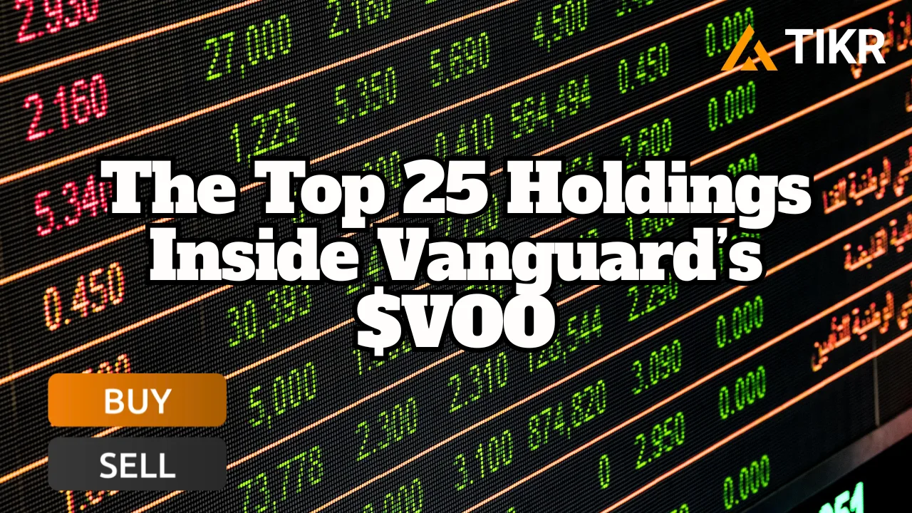 Vanguard S&P 500 ETF (VOO) 最高持有量| TIKR.com