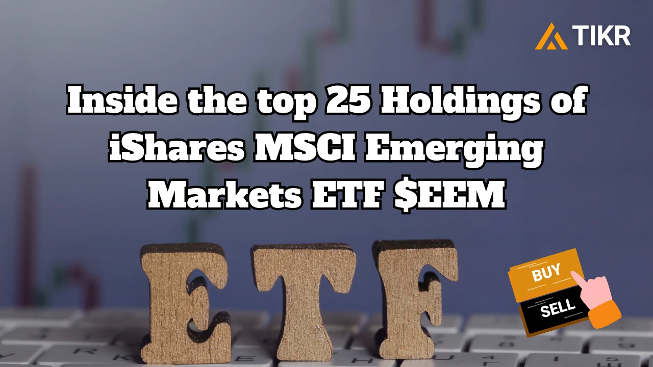 아이셰어즈 MSCI 신흥시장 ETF(EEM) 상위 25개 종목 | TIKR.com