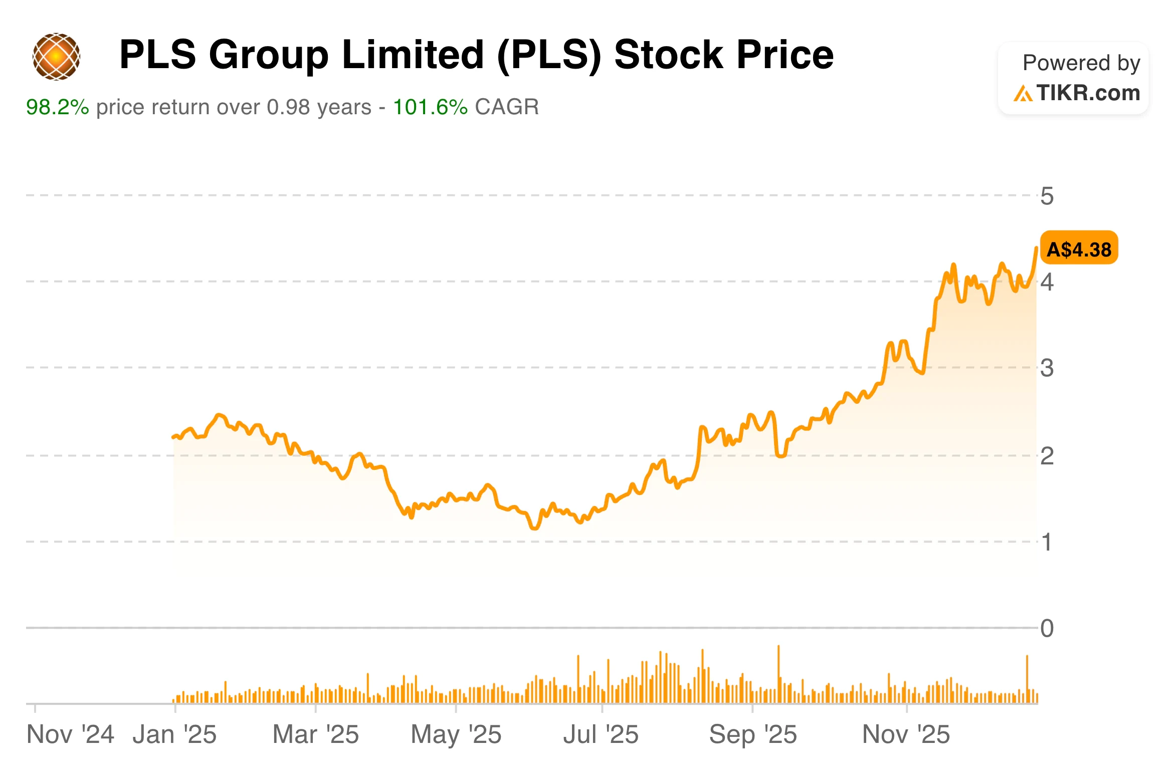 PLS Group Stock