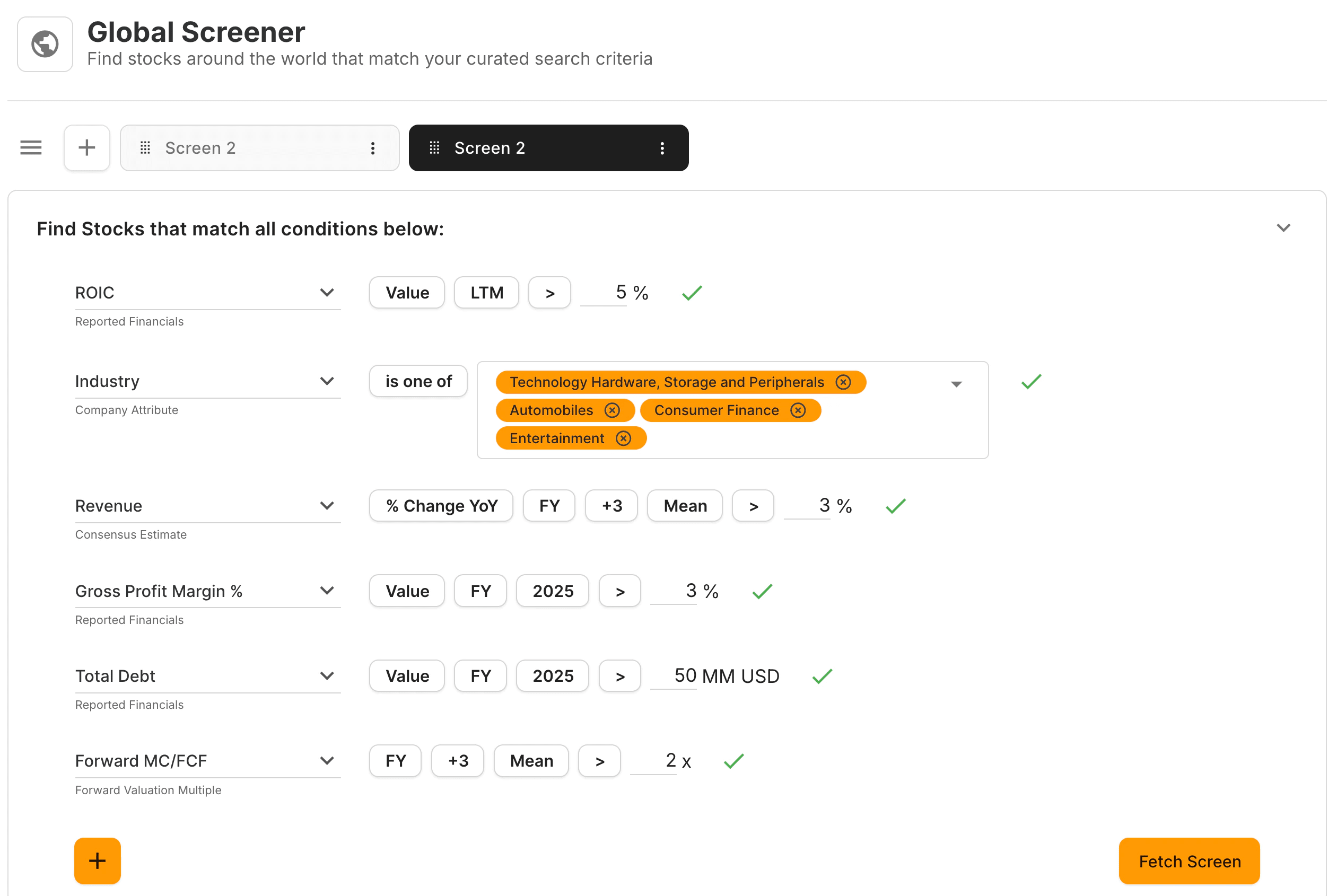 TIKR Global Screener