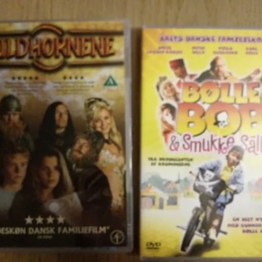 Børnefilm, DVD, familiefilm, Guldhornene (2007), brugt få gange, brugt få gange BølleBob og smuk.