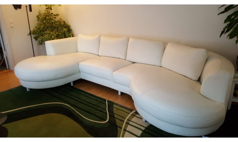 Køb hvid læder sofa sælges tilsalg.dk Hvid læder sofa