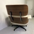 Herman Miller Eames Lounge Stol Ottoman - hvid valnød