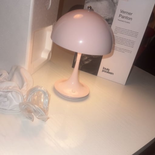 Verner panton lampe pathella rose farve