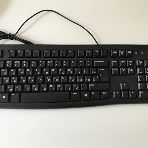 Tastatur, Logitech, Russisk / Engelsk tastatur