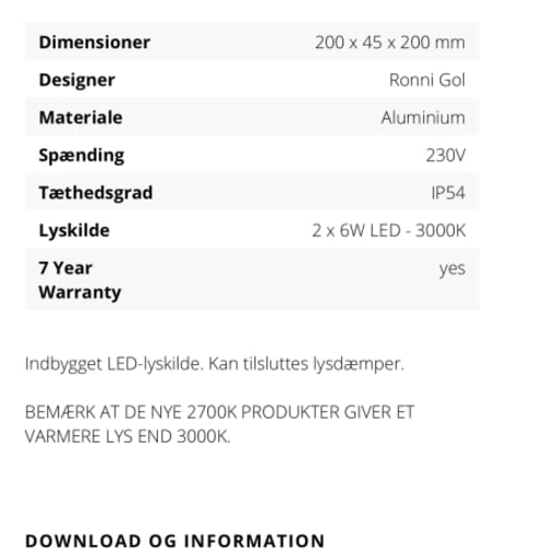 Udendørslamper