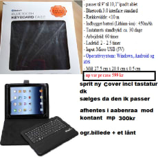 helt ny Ipad cover incl tastatur