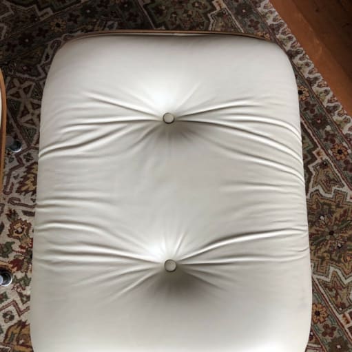 Vintage Herman Miller 670 671 stol og ottoman palisander, læder