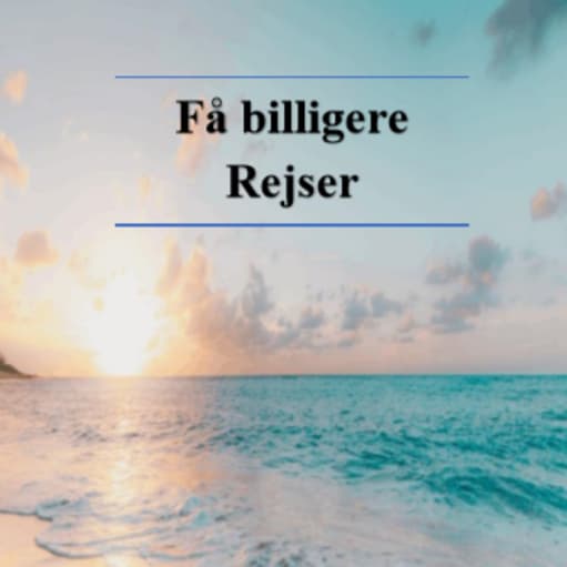 E-bog "få billigere rejser