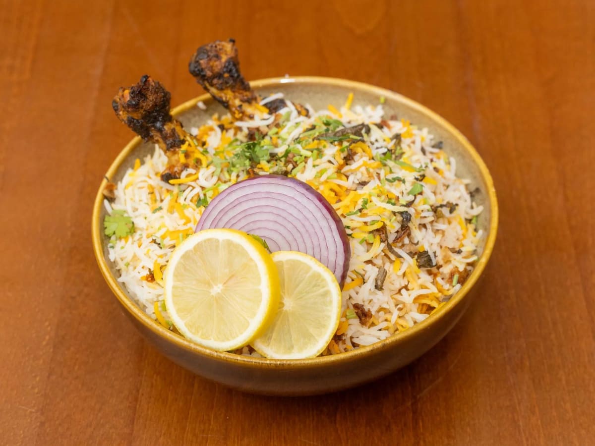 Hyderabadi Chicken Dum Biryani at Bawarchi Biryanis