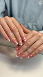 BIAB with French tips or chrome