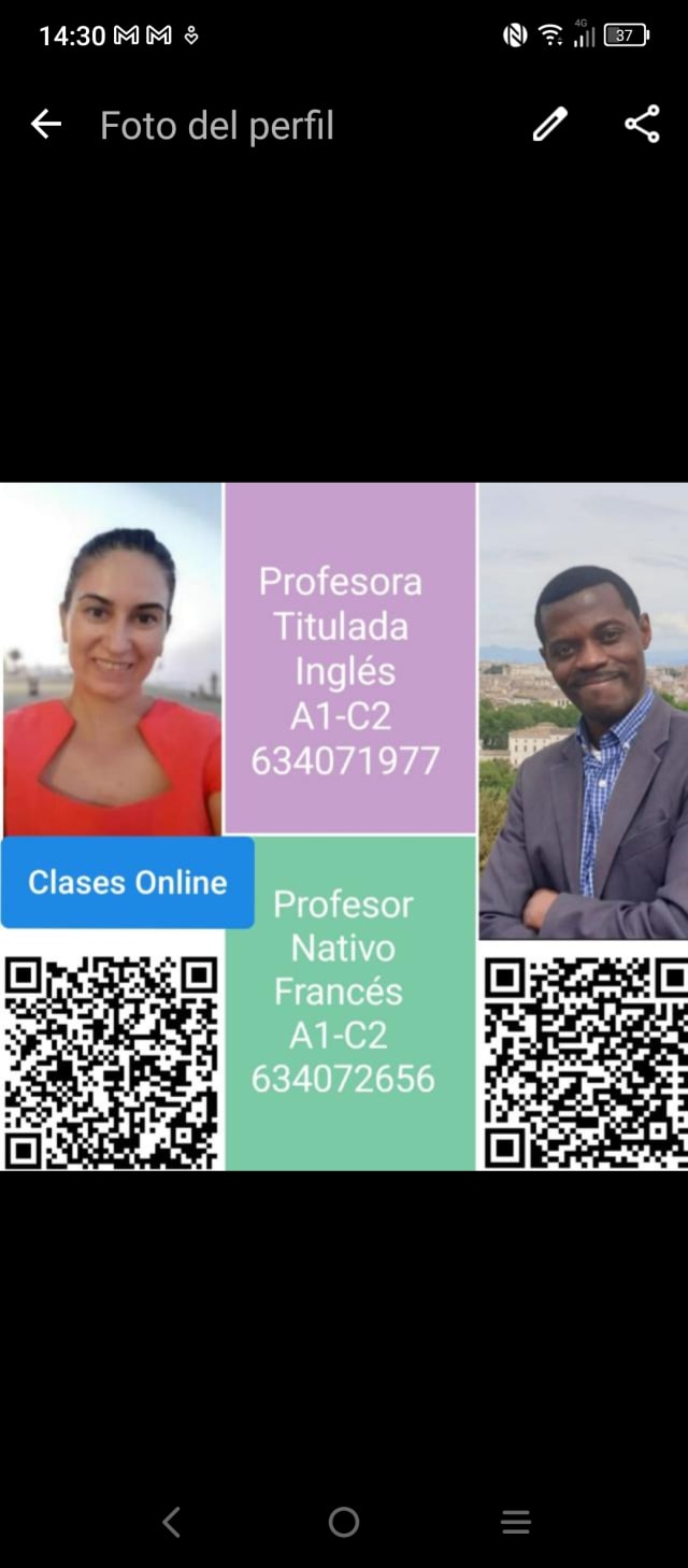 English, French and Spanish lessons