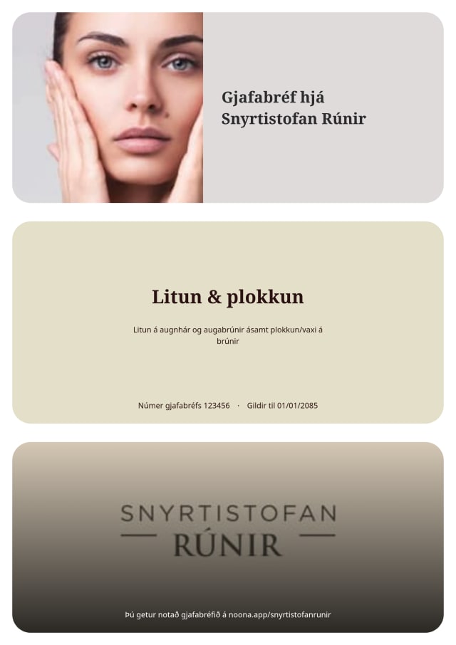 Snyrtistofan Rúnir - Bókaðu á netinu með Noona