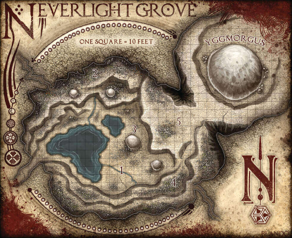 DM - Neverlight Grove Map