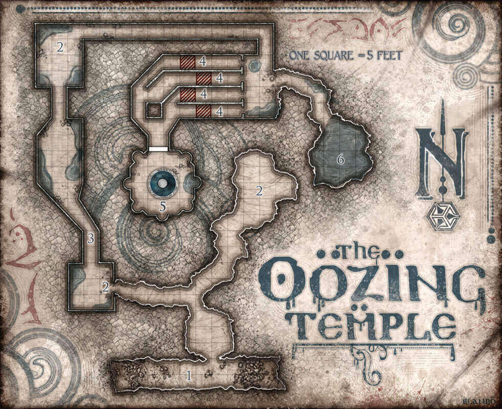 DM - Oozing Temple Map