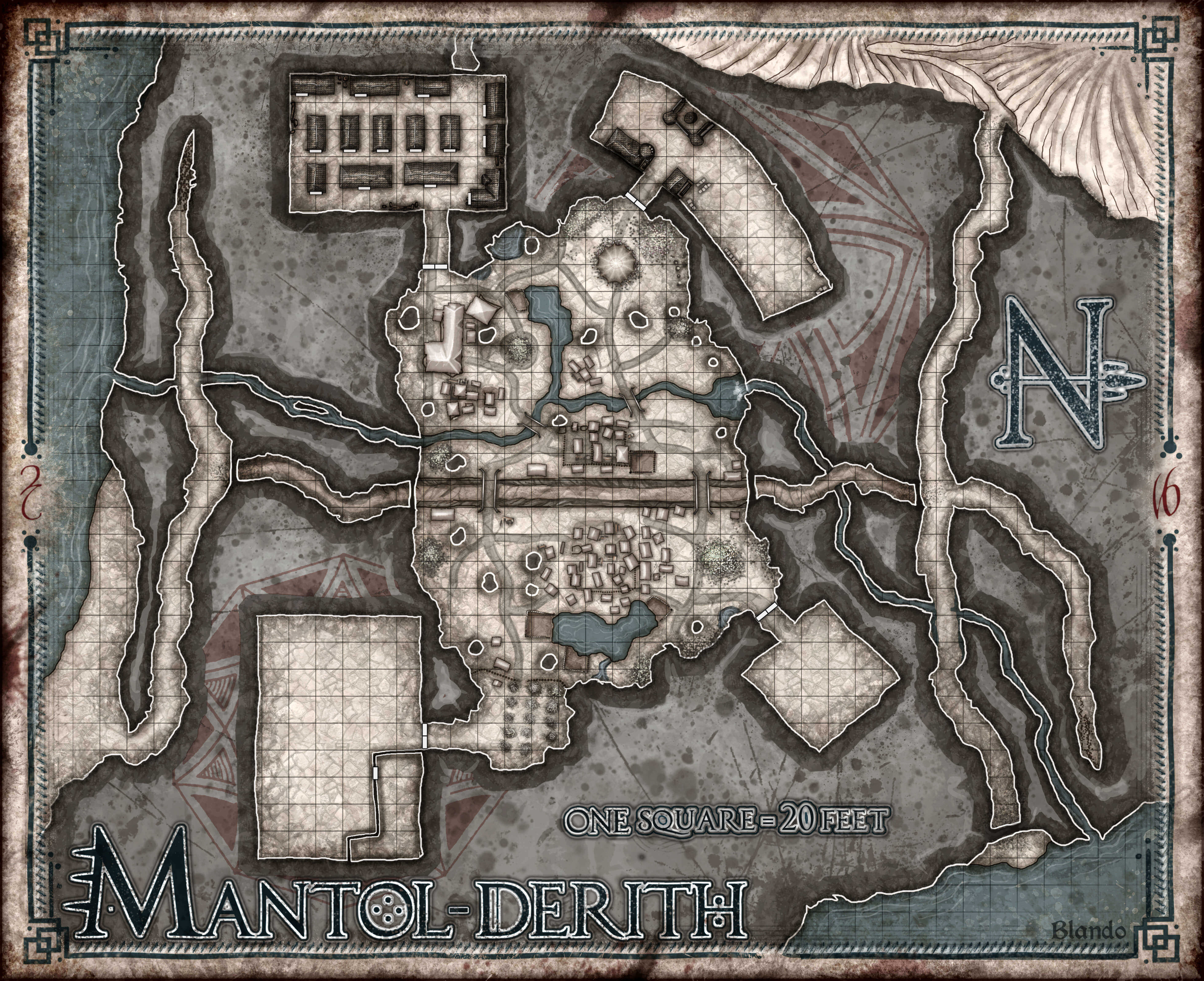 Mantol Derith Map