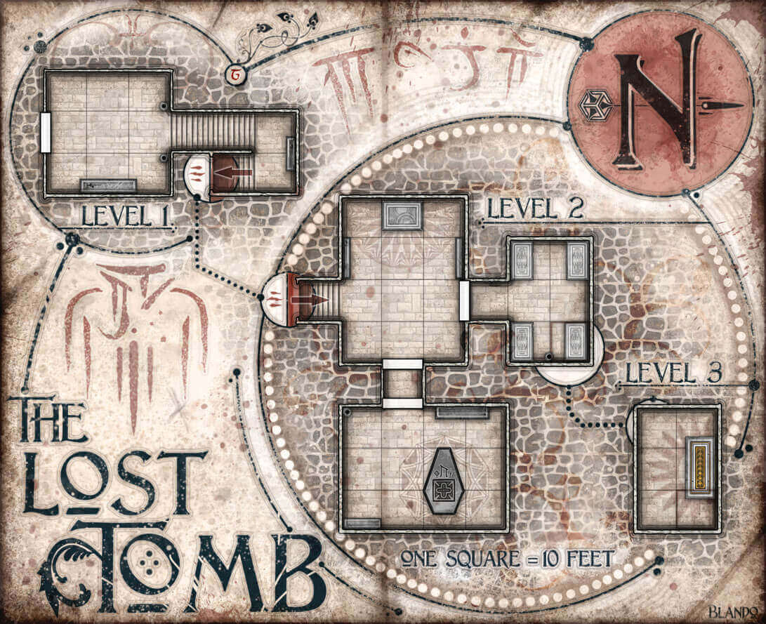 The Lost Tomb Map