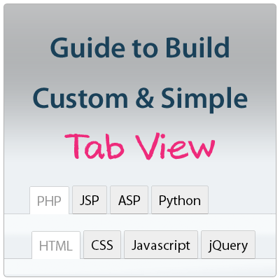 Build custom and simple Tab View Build custom and simple Tab View