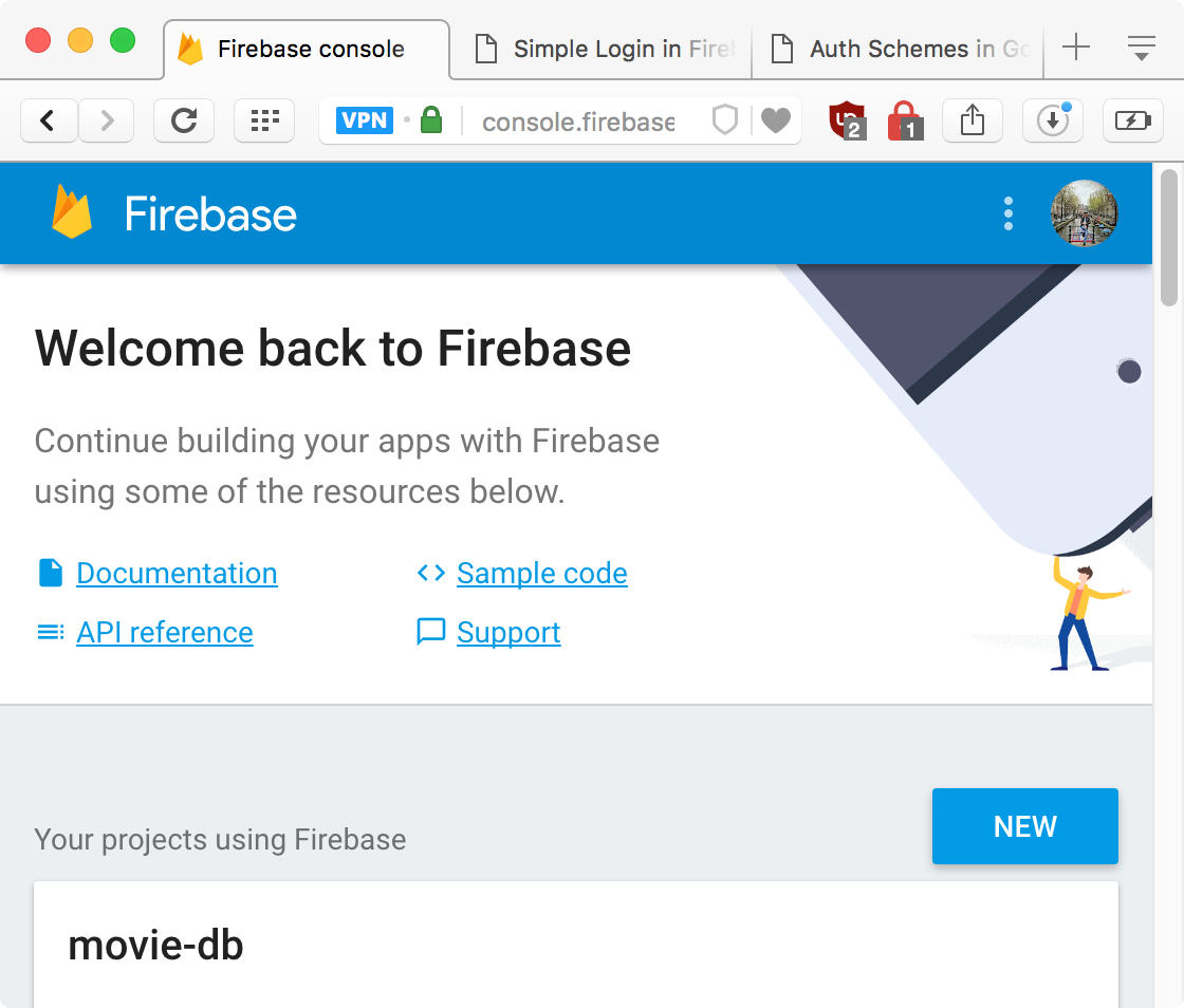Click on the Button to create new App