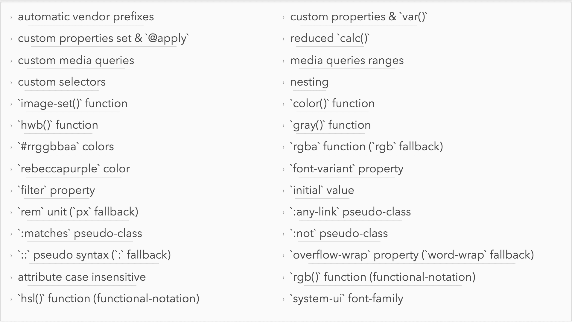 cssnext.io-features cssnext.io-features