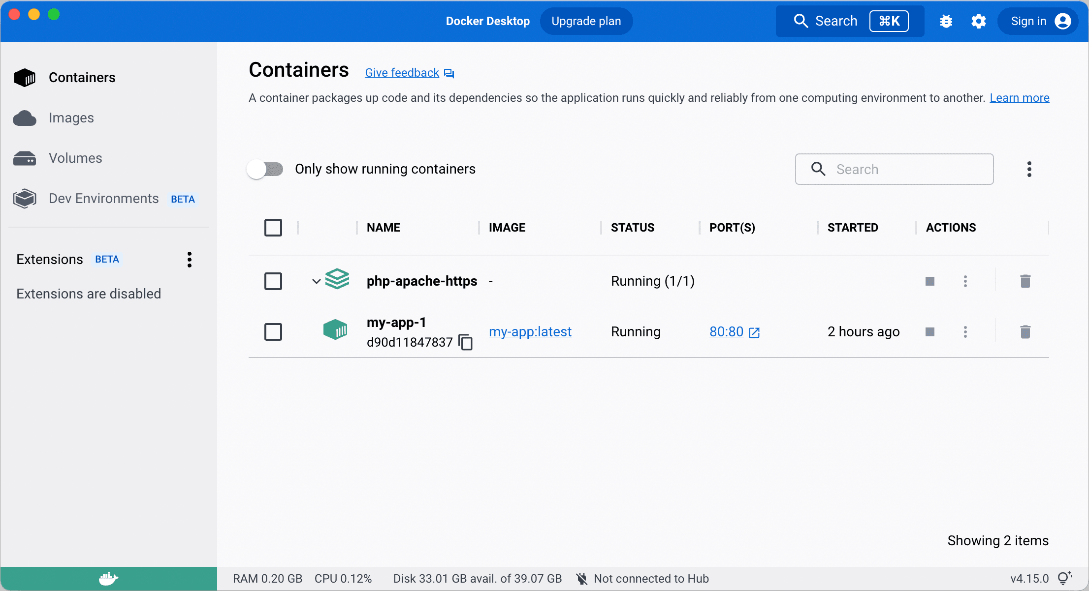 Dockerize PHP app with Apache on HTTPS