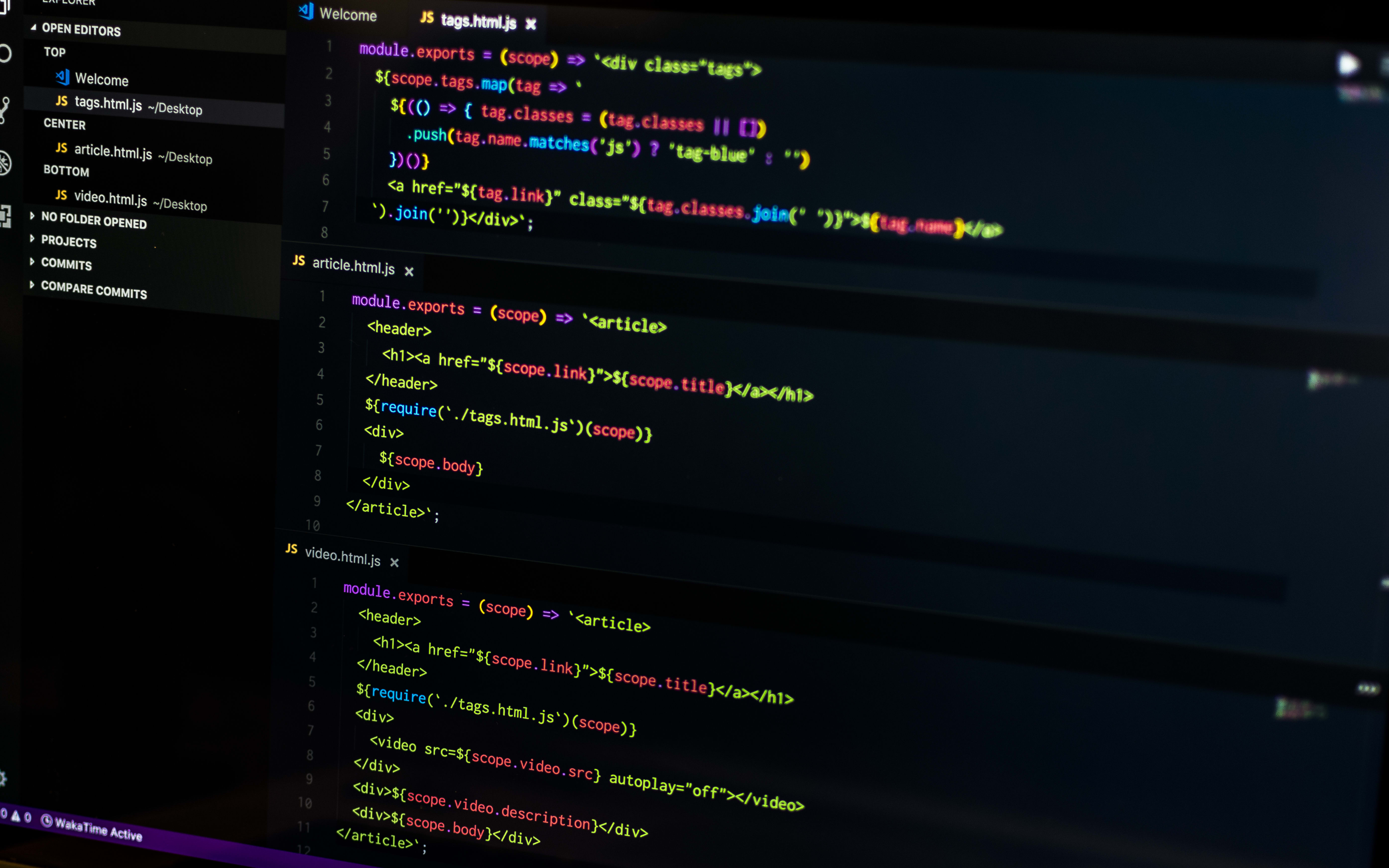 auto vscode format code inside Hack  JavaScript Execute Time ES6  to code templates