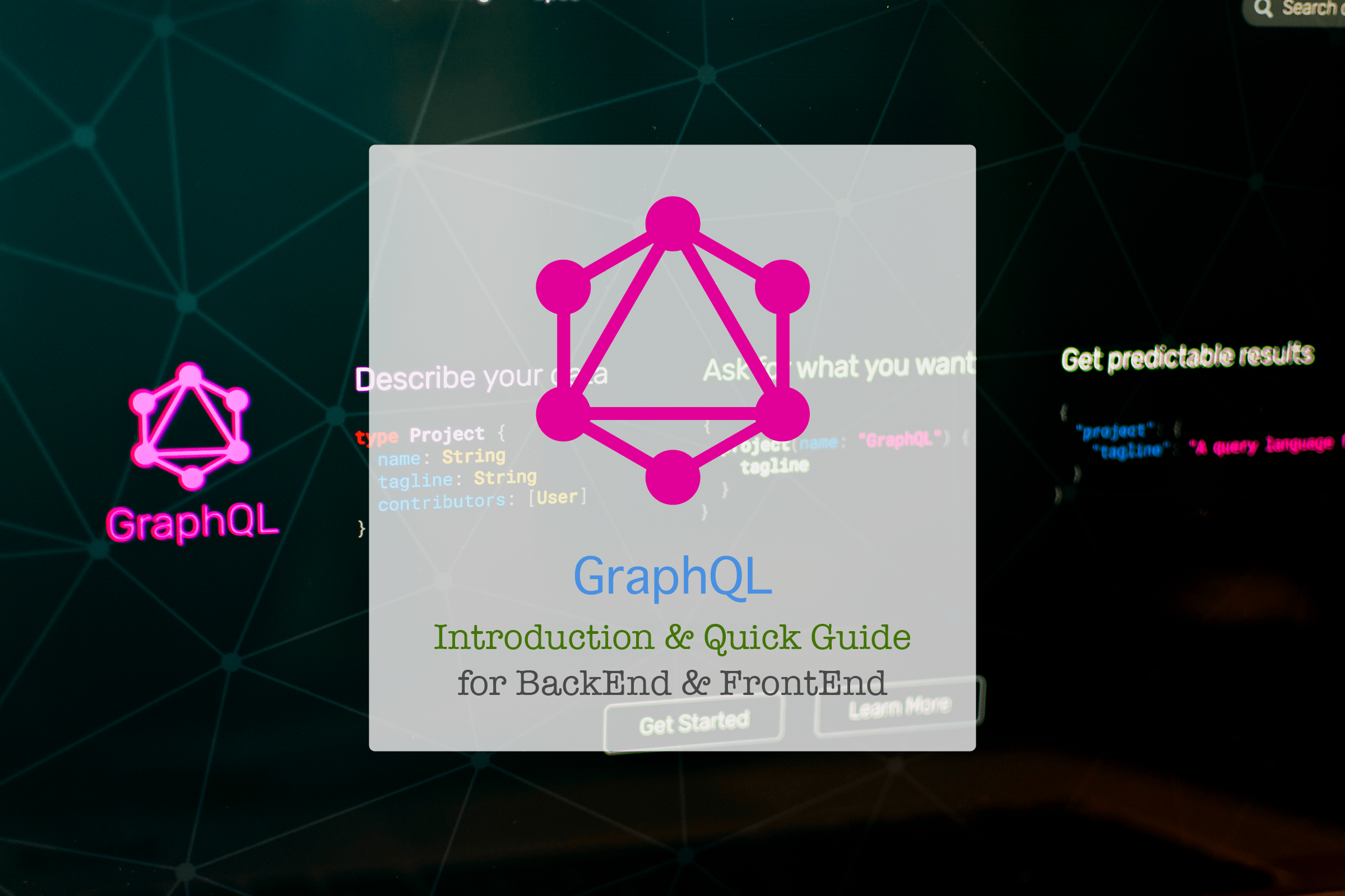 ⚡️Intro & Quick Guide to GraphQL for BackEnd & FrontEnd: Time to Hack