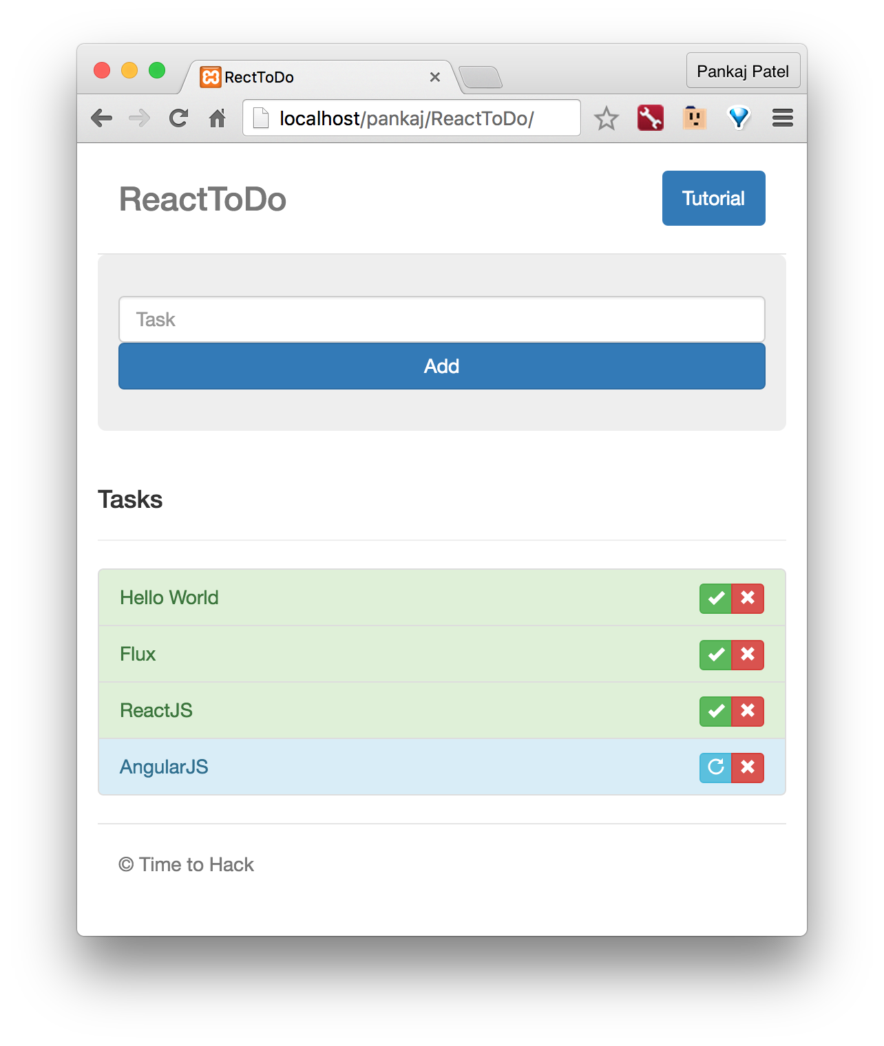 react todolist app