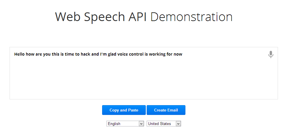 Web Speech API Demonstration Web Speech API Demonstration