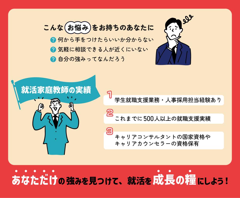 元人事】就活家庭教師として学生の就活を１ヵ月全力サポート！　就職の相談の悩み・アドバイスならタイムチケット