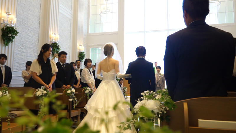 結婚式当日エンドロール撮影 編集 タイムチケット