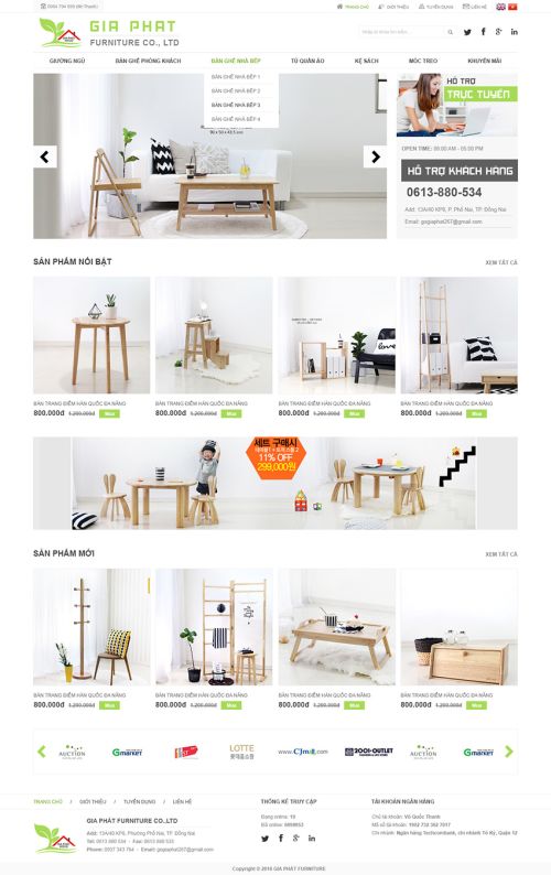 Giao diện web nội thất 4