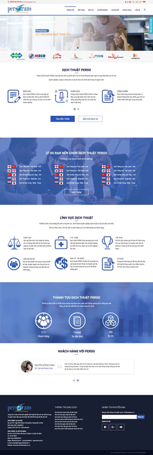 Web giới thiệu công ty 10