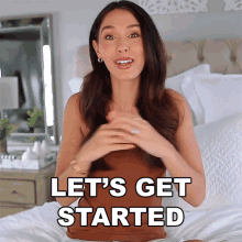 lady "saying let's get started"