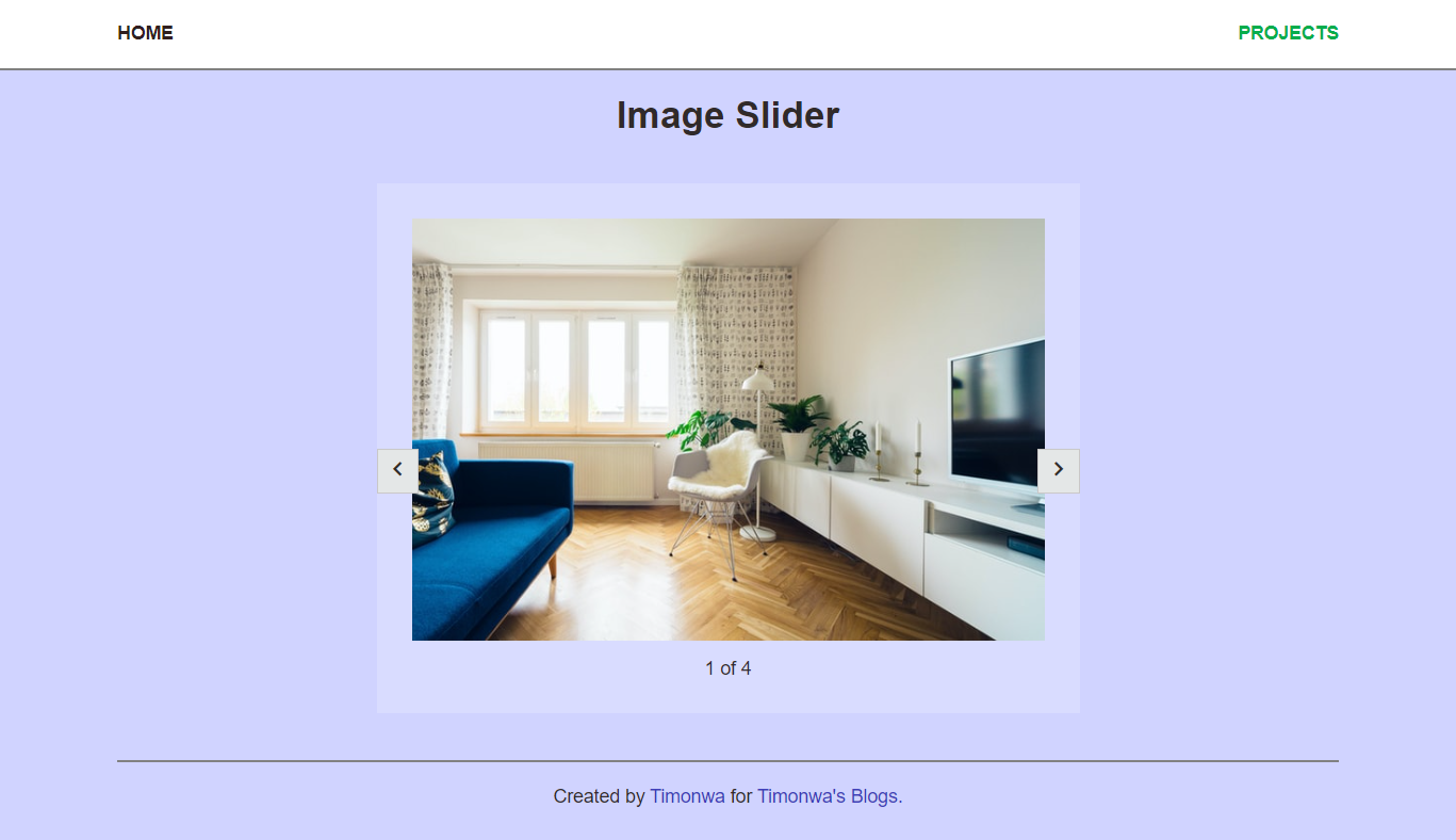 Image slider built with Html and CSS