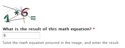 A math-based CAPTCHA