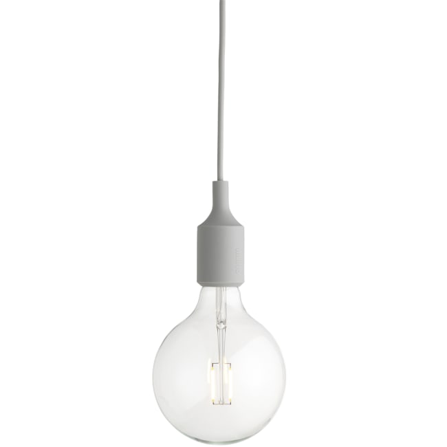 Muuto E27 lampe lys grå | Ting muuto e27 lampe nude | Ting