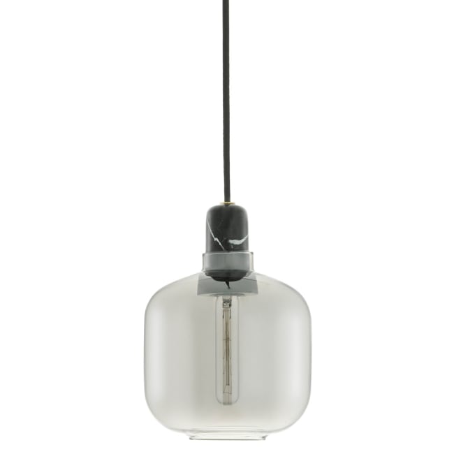 Normann copenhagen amp taklampe smokesort liten | Ting Amp lampe liten smoke sort