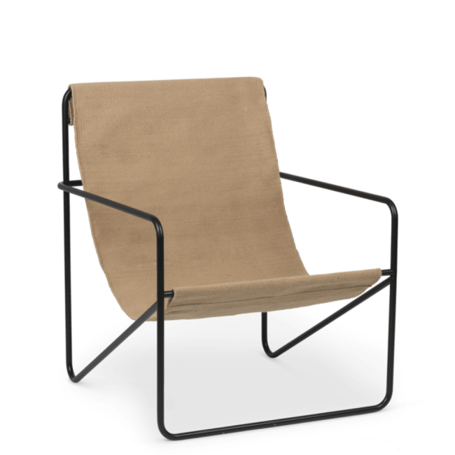 Desert Lounge stol i svartcashmere fra Ferm Living | Ting Desert Lounge stol i svartcashmere fra Ferm Living | Ting