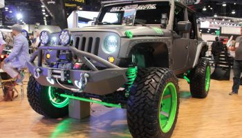 Jeep with Green Wheels