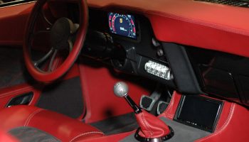 Red Interior of Car