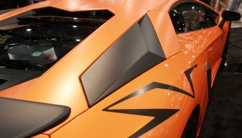 Orange Race Car Side