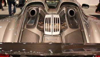 SIlver Car Engine High End