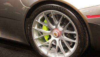 Tire of White Car