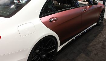 White Car with Red Door