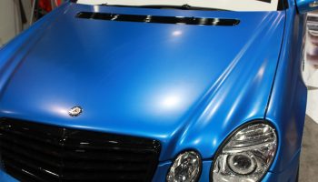 Blue Car Hood